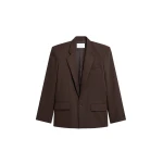Jun Blazer in Brown by The Frankie Shop – Jackets The Frankie Shop Jun Blazer