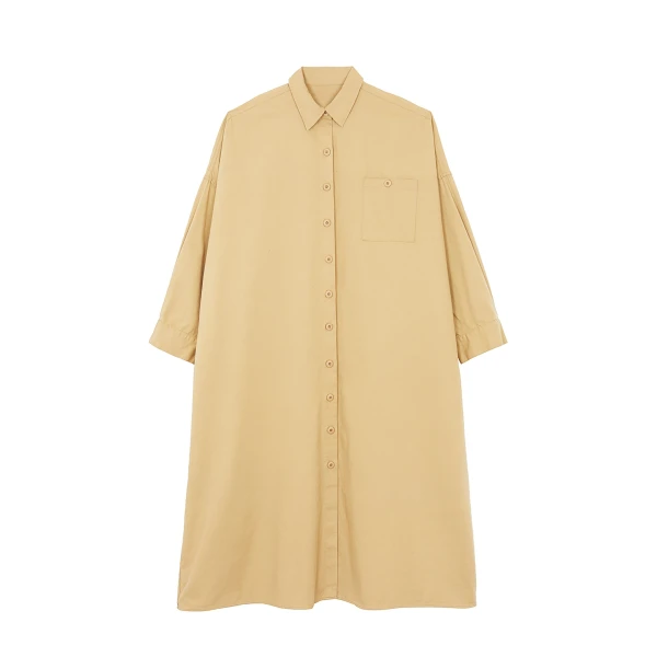 The Frankie Shop Kason Oversized Shirt Dress
