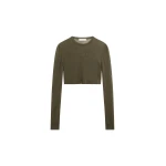 The Frankie Shop Kazel Cropped Thin Knit Top