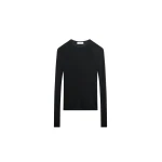 Kazel Thin Knit Top in Black by The Frankie Shop – Knitwear The Frankie Shop Kazel Thin Knit Top