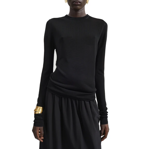 black knitwear