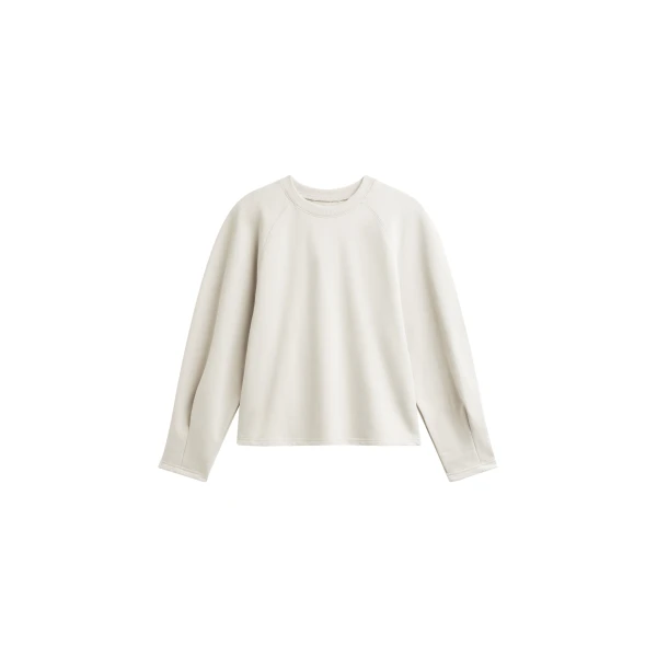 Kenitra Balloon Sleeve Sweatshirt in Beige