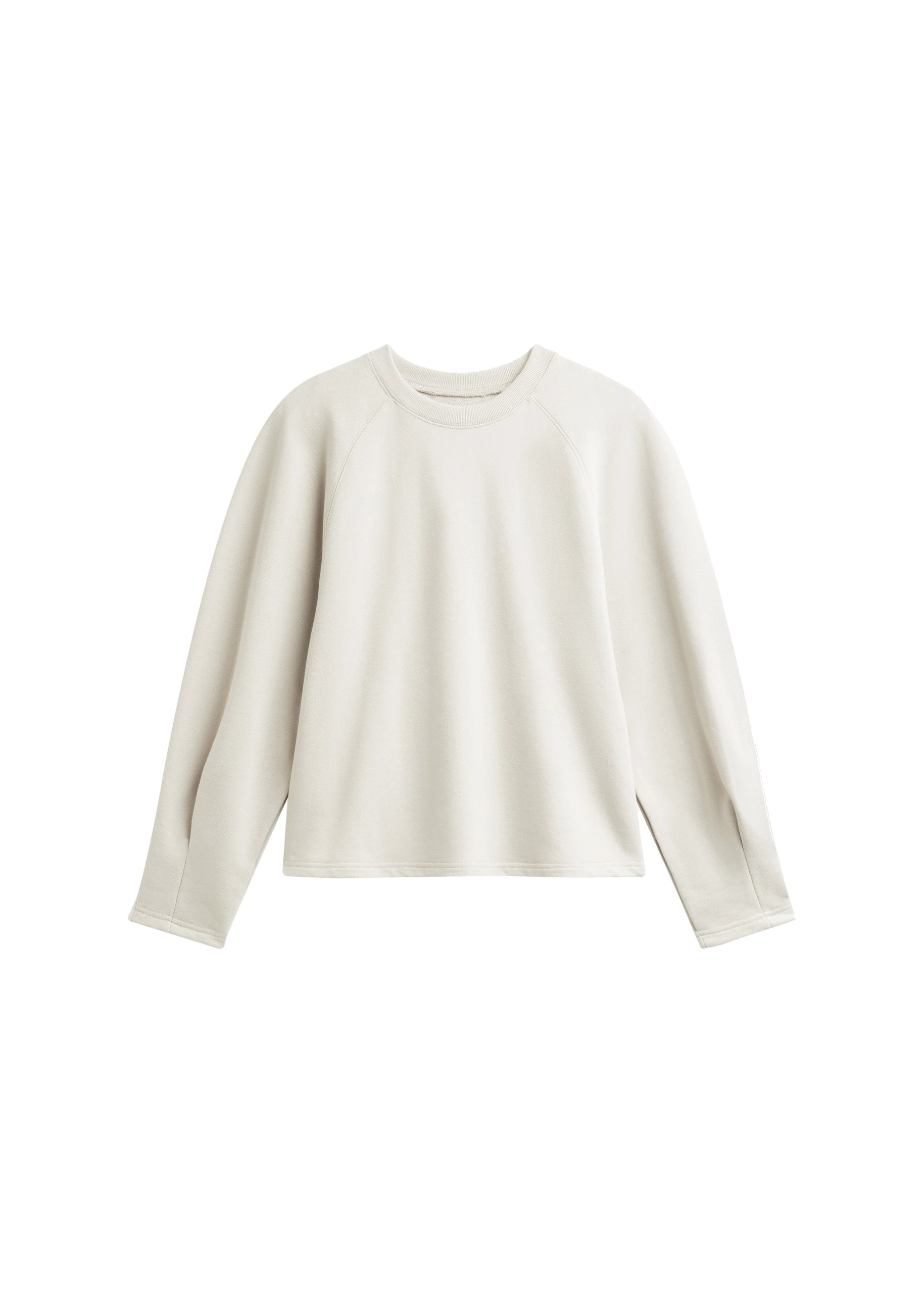 Kenitra Balloon Sleeve Sweatshirt in Beige by The Frankie Shop – Tops The Frankie Shop Kenitra Balloon Sleeve Sweatshirt
