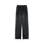 Kevin Leather Trousers in Black by The Frankie Shop – Pants The Frankie Shop Kevin Leather Trousers