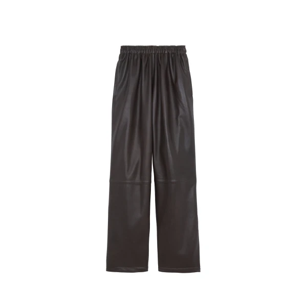 Kevin Leather Trousers in Brown