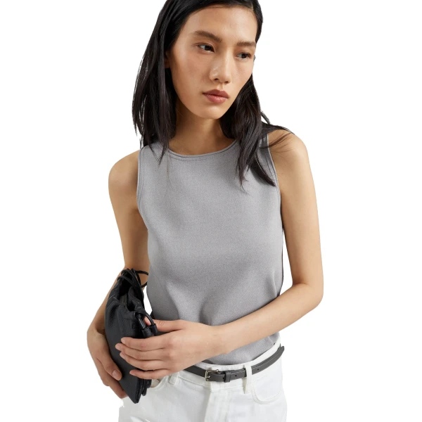 grey knitwear