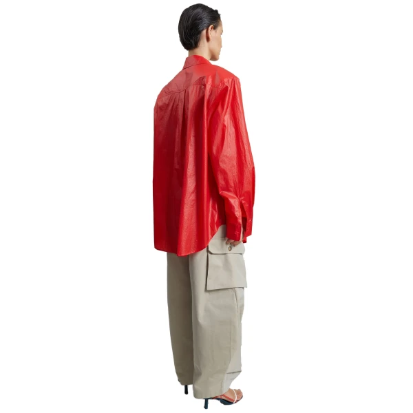 The Frankie Shop Laconi Lustrous Padded Shirt