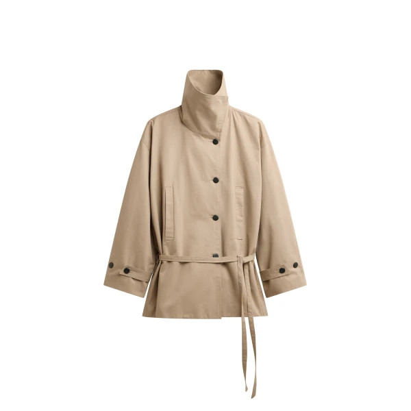 The Frankie Shop Lahti Belted Short Coat
