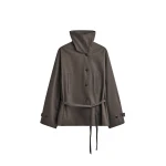 The Frankie Shop Lahti Belted Short Coat