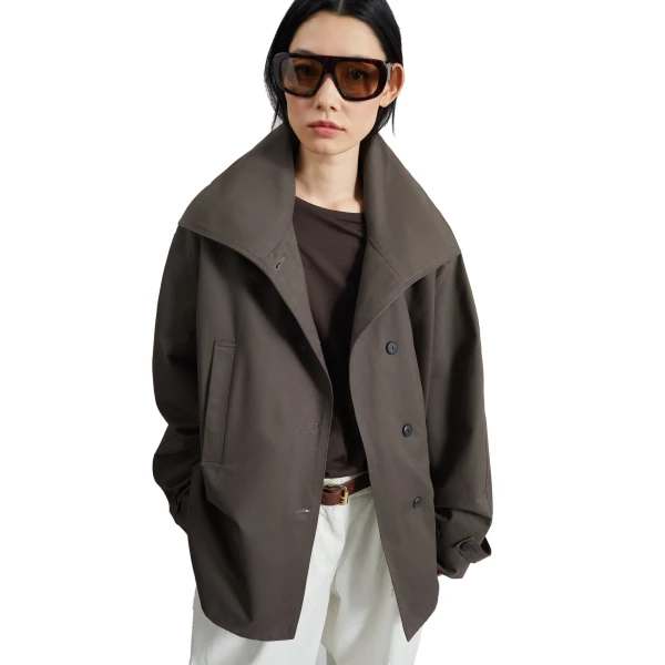 The Frankie Shop Lahti Belted Short Coat