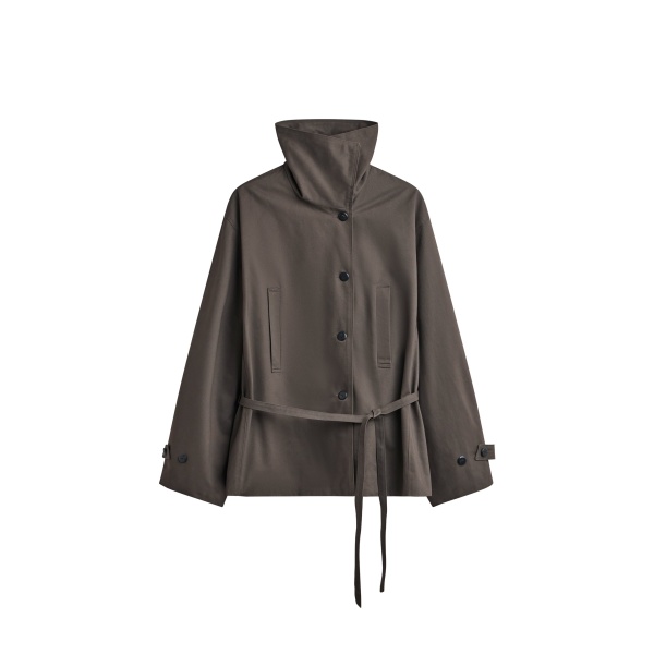 The Frankie Shop Lahti Belted Short Coat