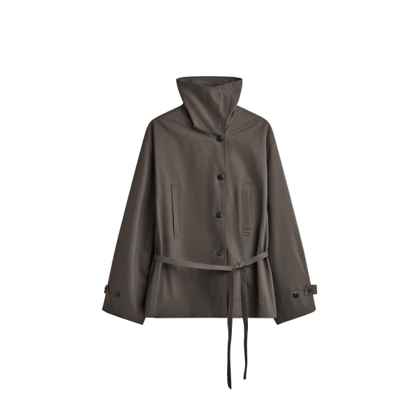 The Frankie Shop Lahti Belted Short Coat
