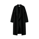 The Frankie Shop Leroy Funnel Neck Wool Coat