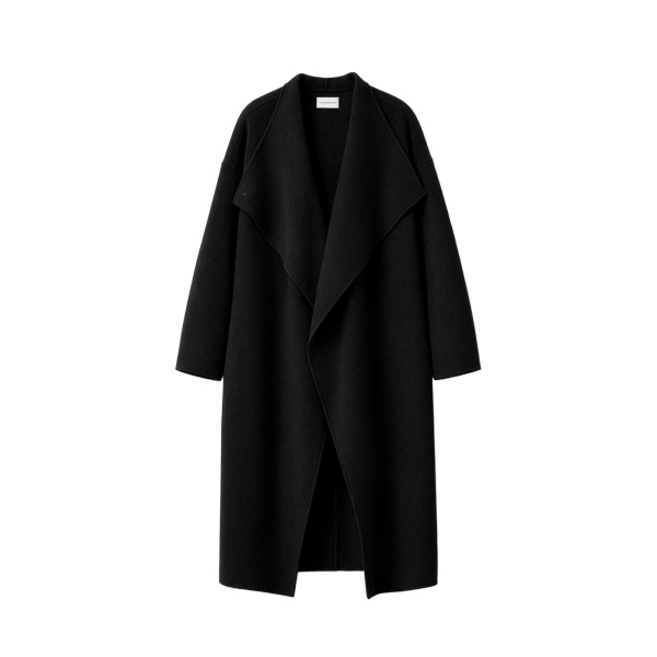 The Frankie Shop Leroy Funnel Neck Wool Coat