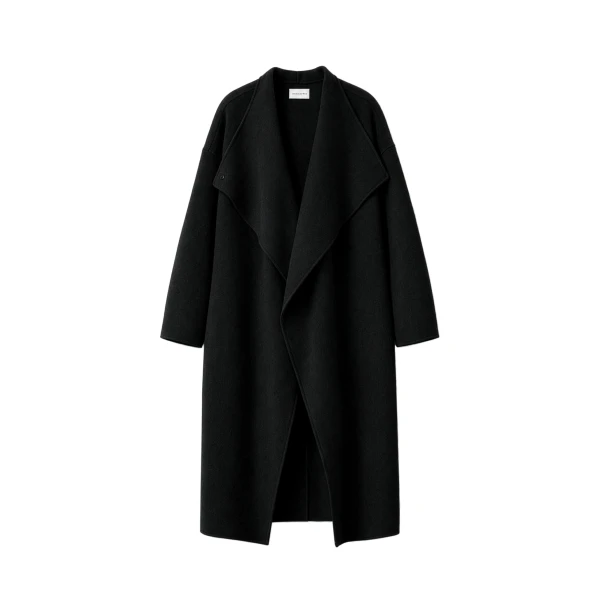 The Frankie Shop Leroy Funnel Neck Wool Coat