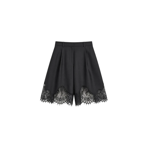 The Frankie Shop Lido Lace Bermuda Shorts