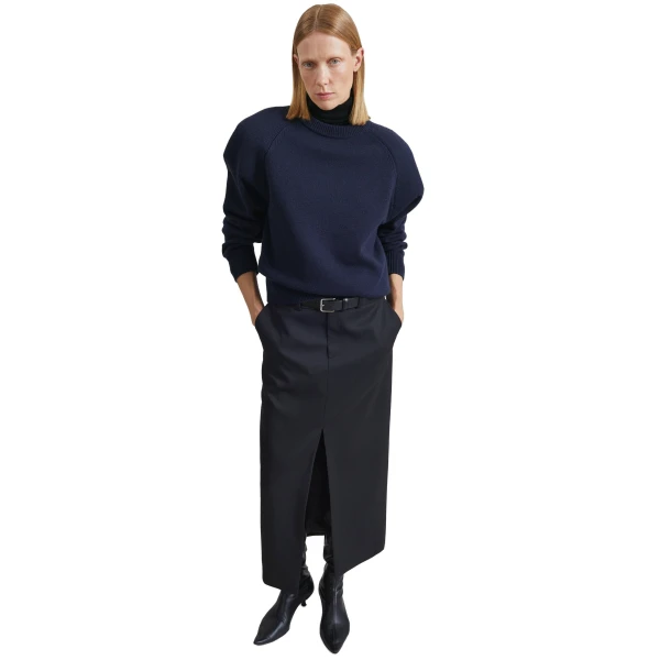 dark navy knitwear
