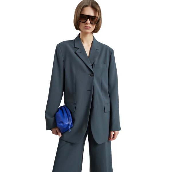 The Frankie Shop Lioni Oversized Padded Blazer