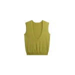 The Frankie Shop Lizan Deep V Neck Knit Vest