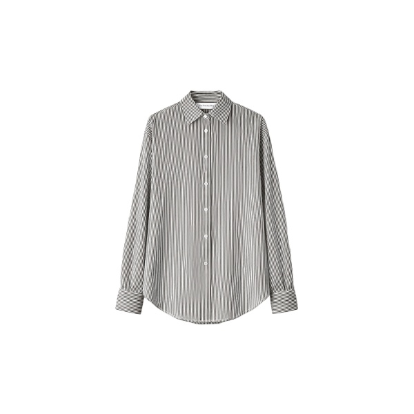 The Frankie Shop Lui Striped Silk Shirt