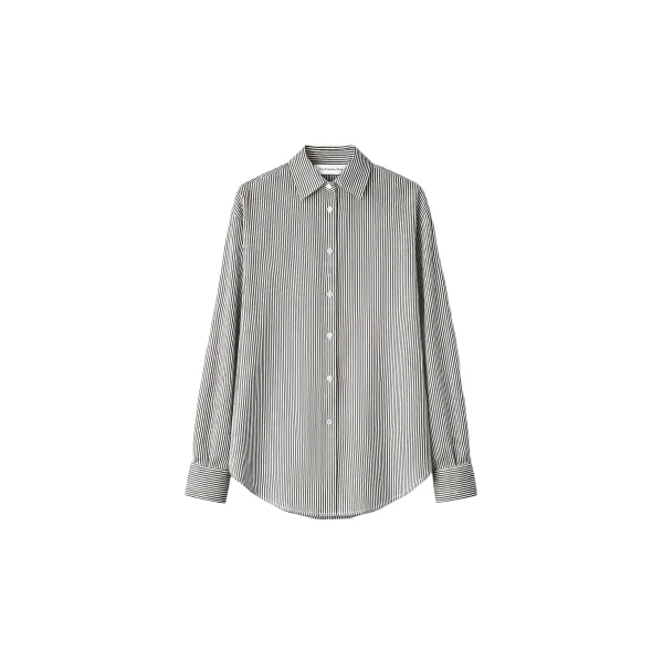 The Frankie Shop Lui Striped Silk Shirt