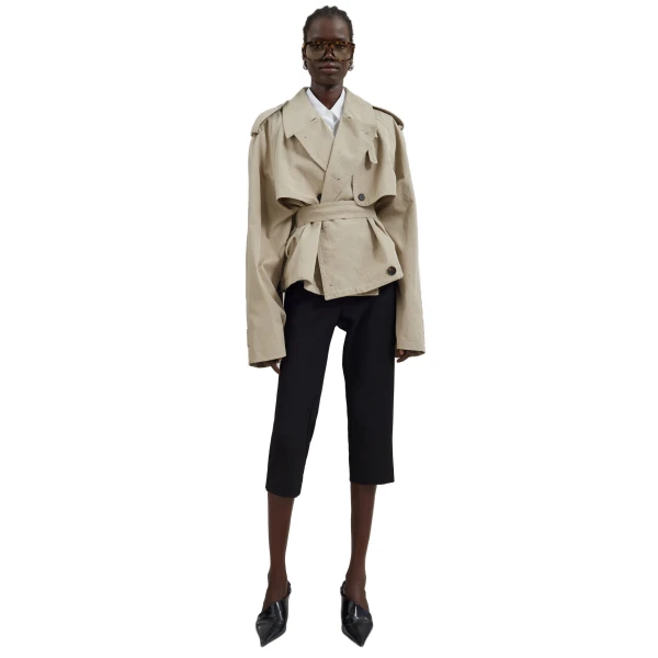 The Frankie Shop Mads Cropped Trench