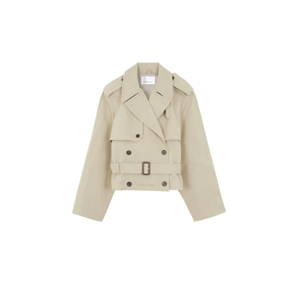 The Frankie Shop Mads Cropped Trench