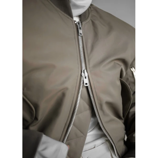 The Frankie Shop Mati Cropped Padded Bomber