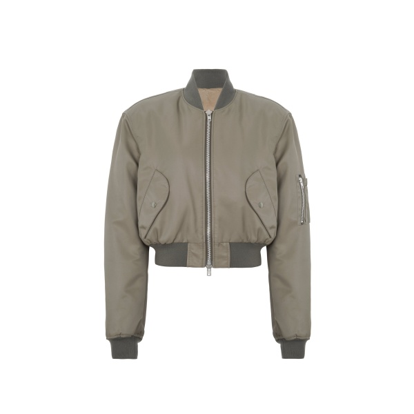 The Frankie Shop Mati Cropped Padded Bomber