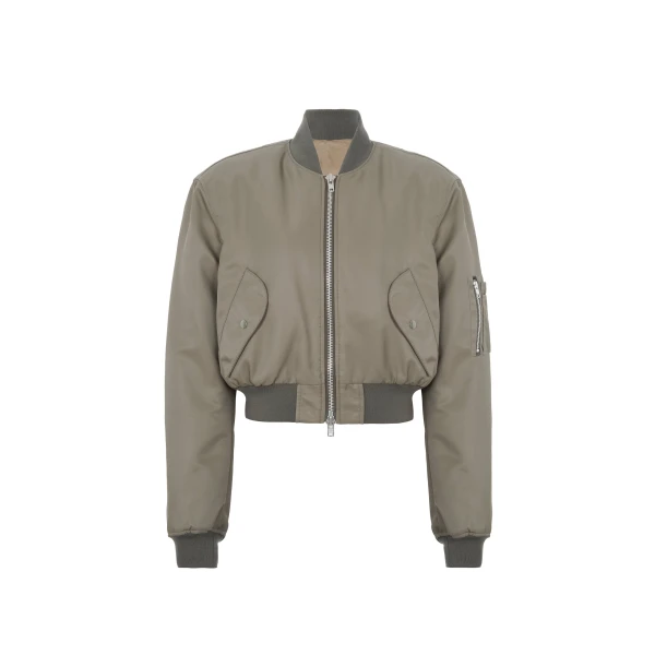 The Frankie Shop Mati Cropped Padded Bomber