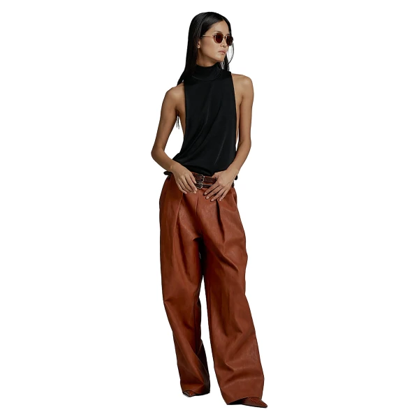 The Frankie Shop Maxen Mock Neck Bodysuit