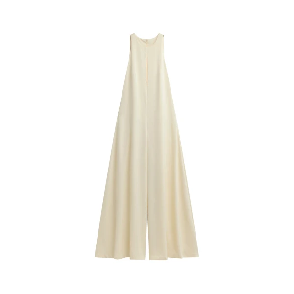 Mayan Wide Leg Jumpsuit in Ivory