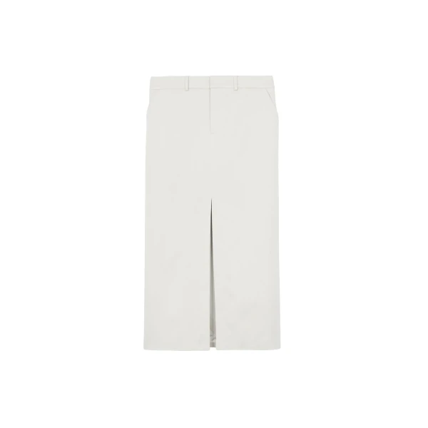 The Frankie Shop Maybelle Front Slit Midi Skirt