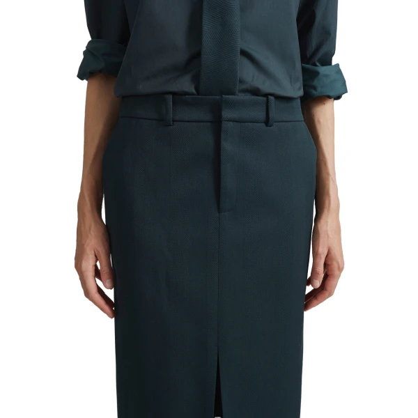 bottle green skirts