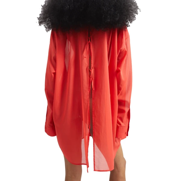 The Frankie Shop Melia Open-Back Shirt