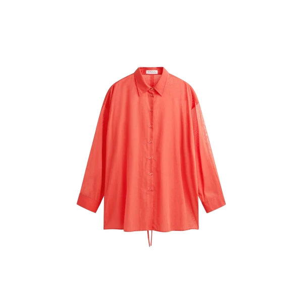 The Frankie Shop Melia Open-Back Shirt