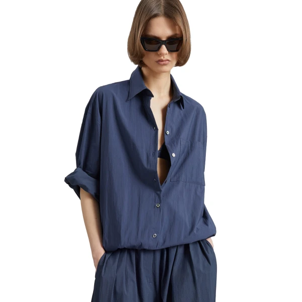 The Frankie Shop Mery Elastic Hem Shirt