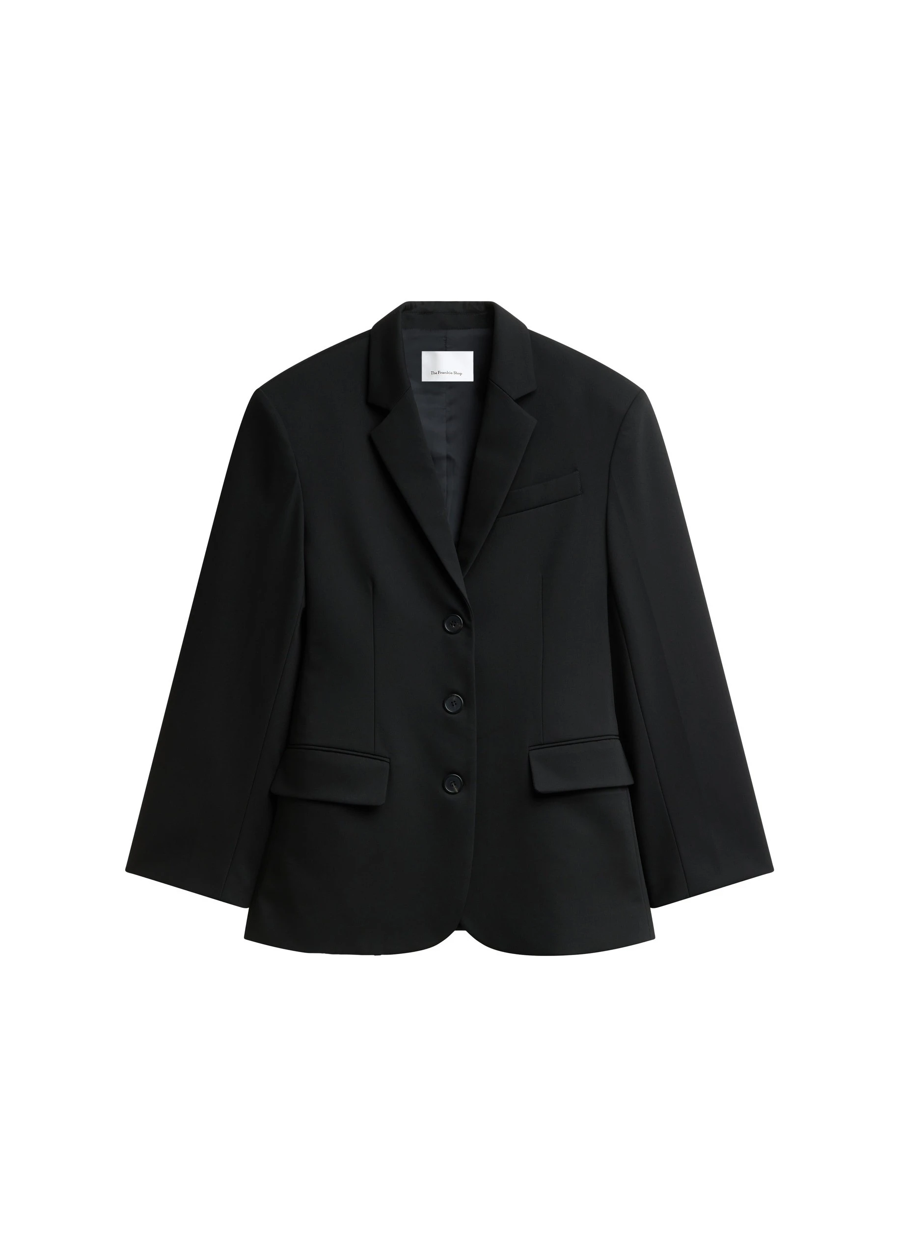 Mirbel Cinched Blazer in Black by The Frankie Shop – Jackets The Frankie Shop Mirbel Cinched Blazer