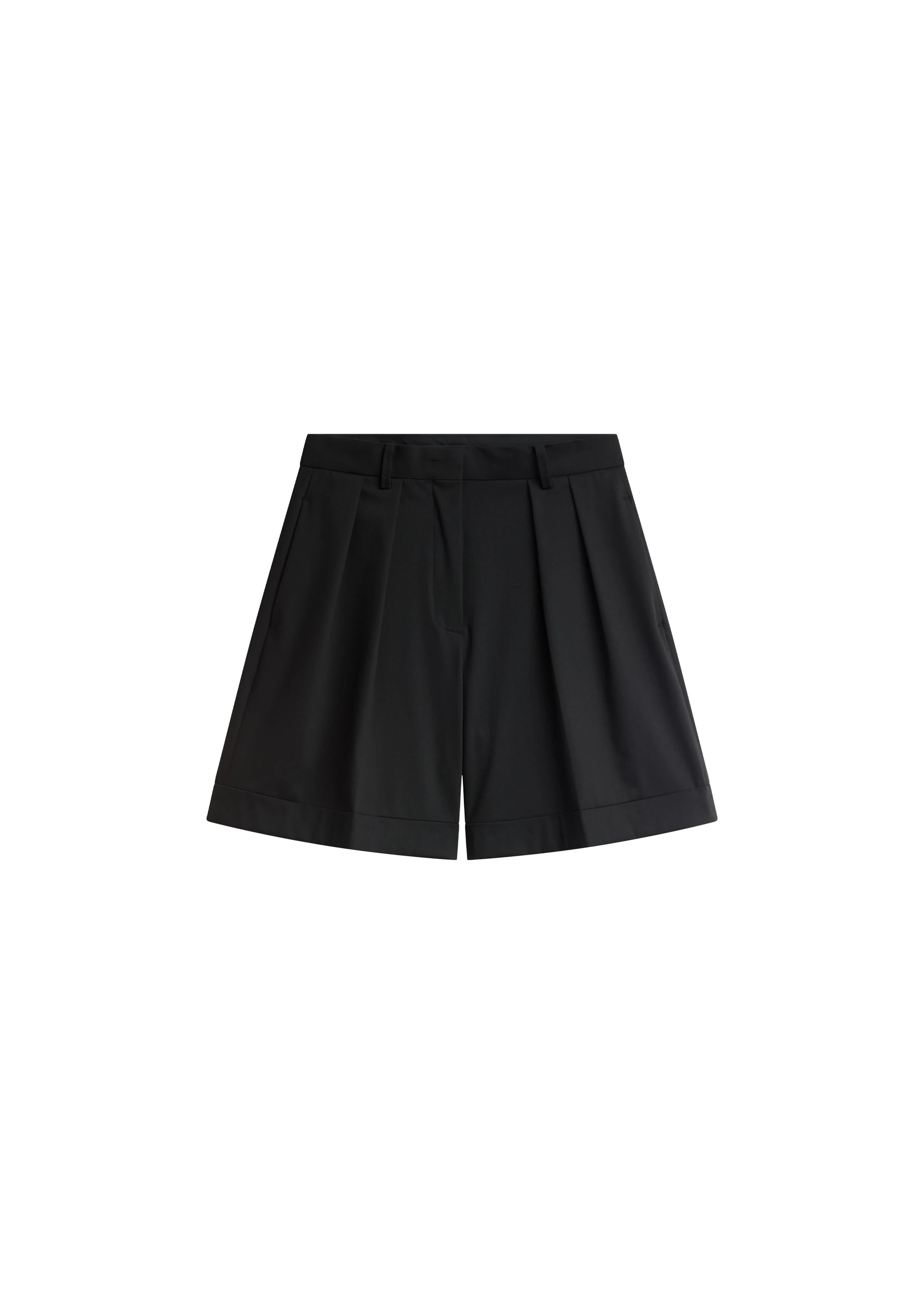 Mirbel Pleated Shorts in Black by The Frankie Shop – Shorts The Frankie Shop Mirbel Pleated Shorts