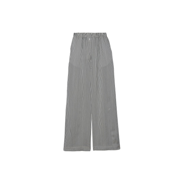 The Frankie Shop Mirca Striped Silk Elastic Pants