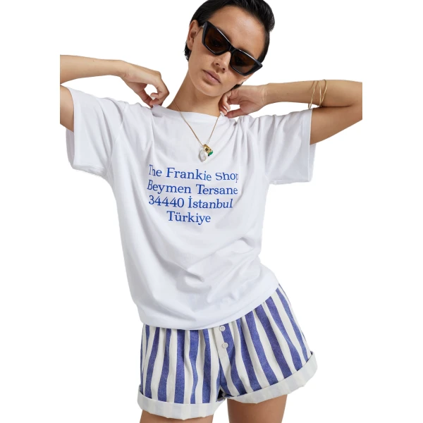 The Frankie Shop Mireval Cotton Boxer Shorts