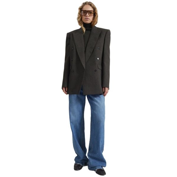 The Frankie Shop Monterey Structured Wool Blazer