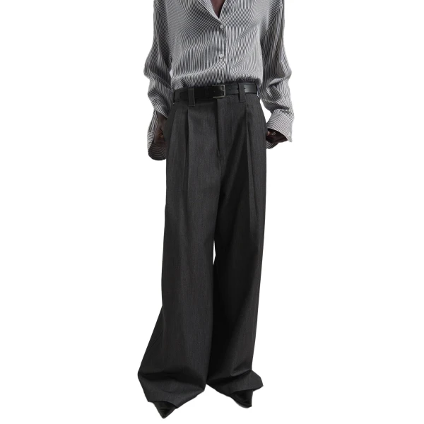 dark grey melange pants
