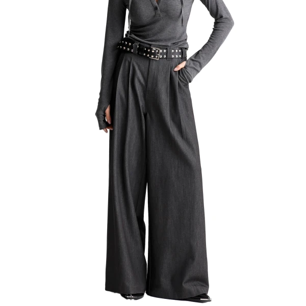 The Frankie Shop Nellore Pleated Denim Pants