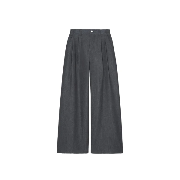 The Frankie Shop Nellore Pleated Denim Pants
