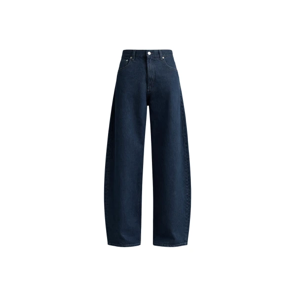 Nick Barrel Leg Jeans in Dark Wash
