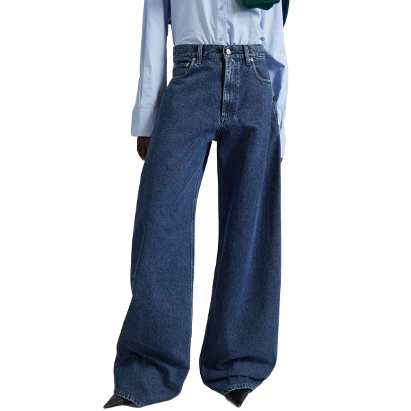 medium wash pants