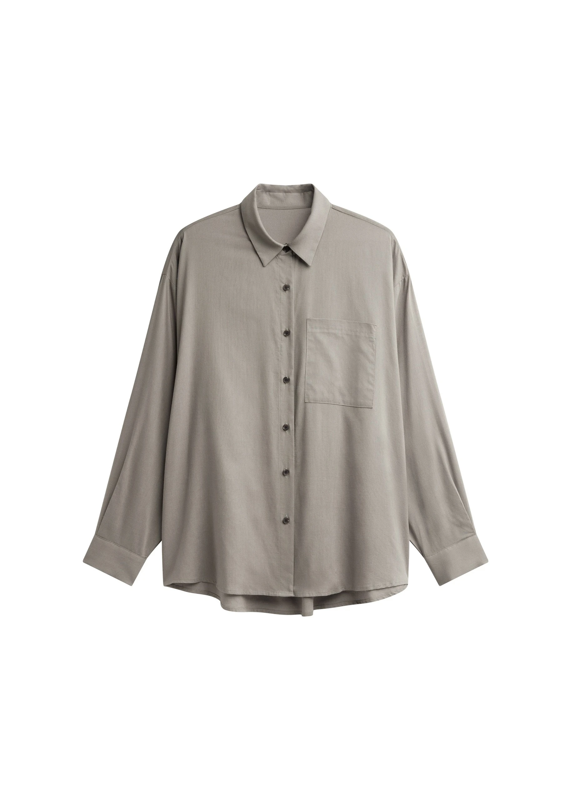 Noja Fluid Shirt in Pale Olive by The Frankie Shop – Tops The Frankie Shop Noja Fluid Shirt