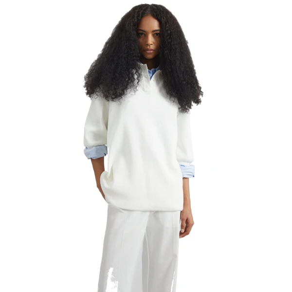 white knitwear