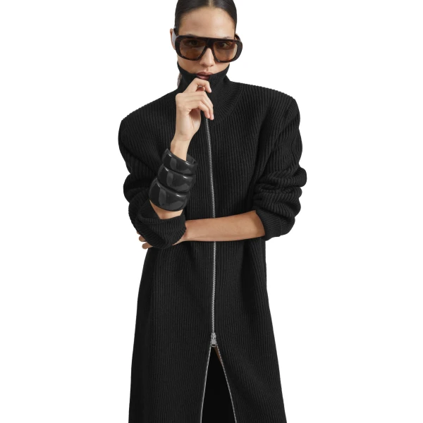 black knitwear